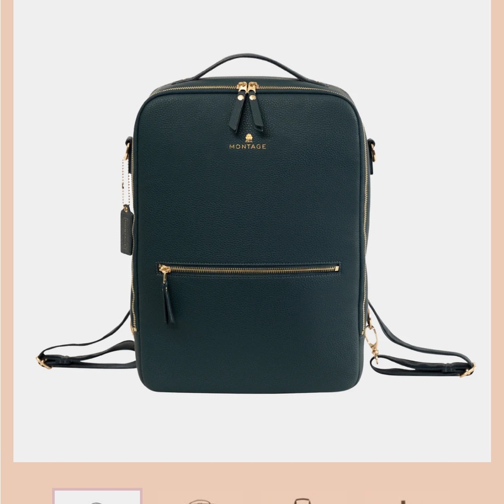 Montage Cork Leather Laptop Commuter Backpack